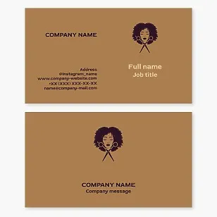 Hair Salon Business Card Template