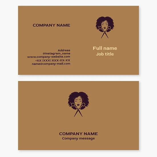 Hair Salon Business Card Template