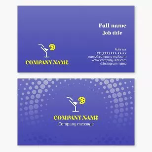 Cocktail Bar Business Card Template