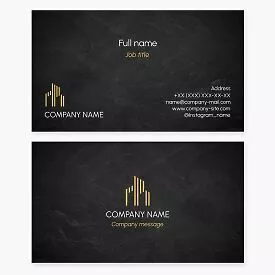 Tall Building City Logo | Abstract Architecture | Business Card Template