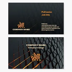 Business card template. Griffin. Symbol of power, strength, vigilance, justice, wealth, and protection of treasures.