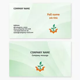 Agriculture Engineering Business Card Template