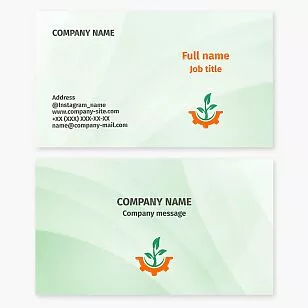 Agriculture Engineering Business Card Template