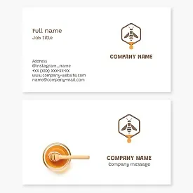 Honey Business Card Template