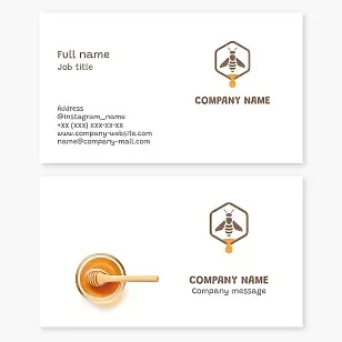 Honey Business Card Template