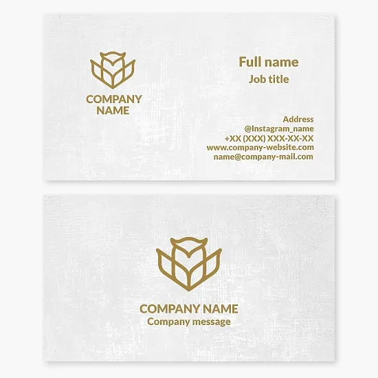 Owl, Education, Private Lessons, Library Business Card Template