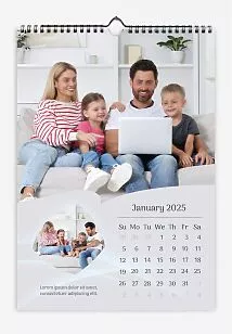 Calendar Template Family of Four