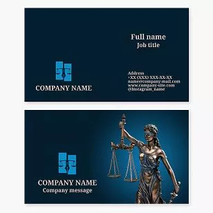 Lady Justice | Law Firm Business Card Template