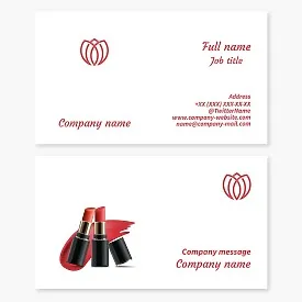 Business card template Cosmetics