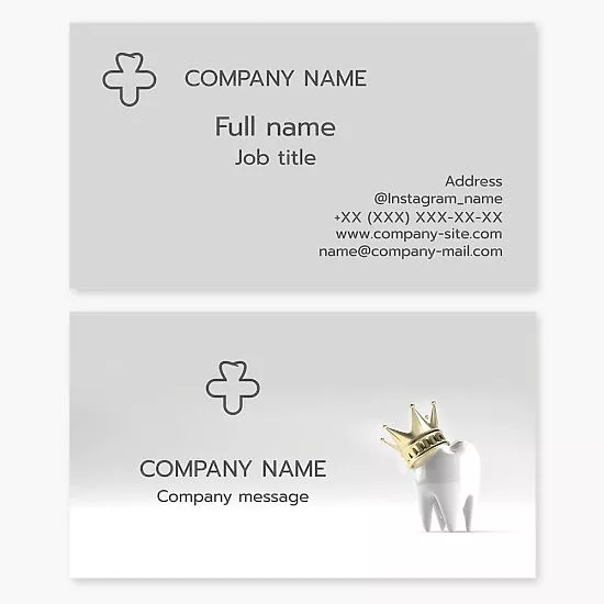 Dental Business Card Template