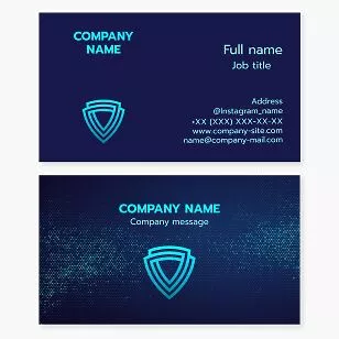 Shield Business Card Template