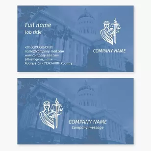 Law office business card