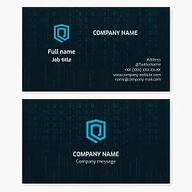 Technology | Digital Information Security | Shield Business Card Template