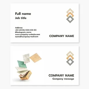 Business card template Ceramic tiles