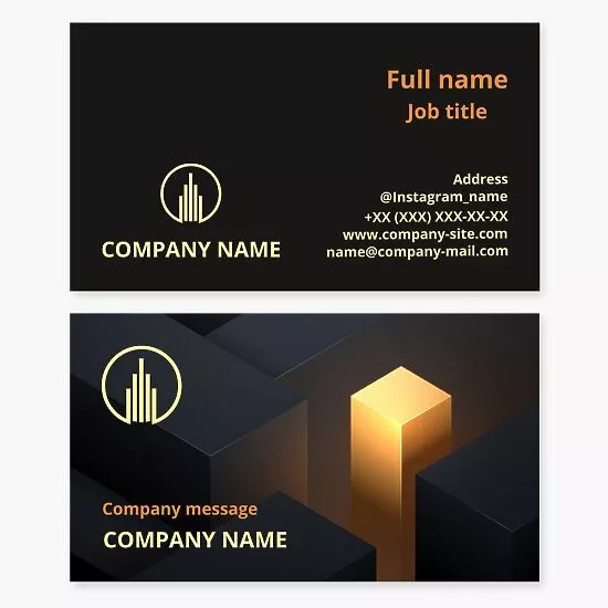 Abstract Business Card Template