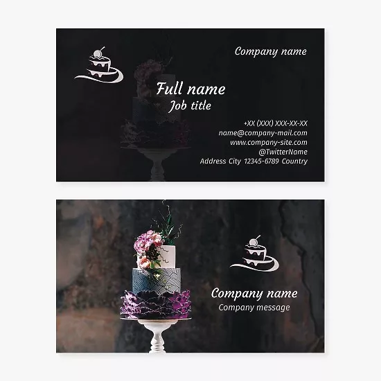 Cake Bakery business card