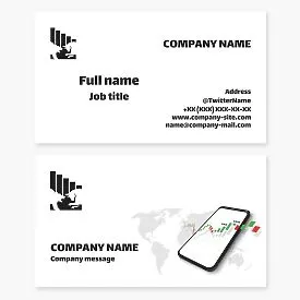 Stock Market Business Card Template