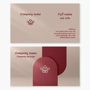 Abstract Jewelry Shop Business Card Template