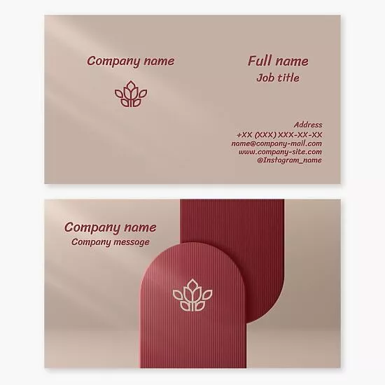 Abstract Jewelry Shop Business Card Template