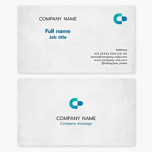 Abstract Healthcare Business Card Template