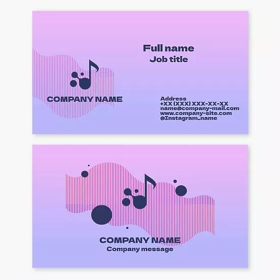 Music Note | Music Teacher Business Card Template