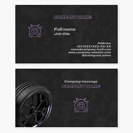 Auto Tire Repair Services Business Card Template