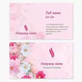 Business card template Natural scent, perfumes, abstraction
