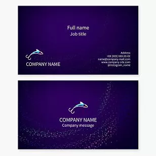 Fish Hook Logo | Fishing Business Card Template