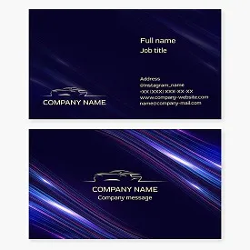 Car | Business card template