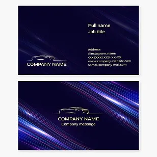 Car | Business card template