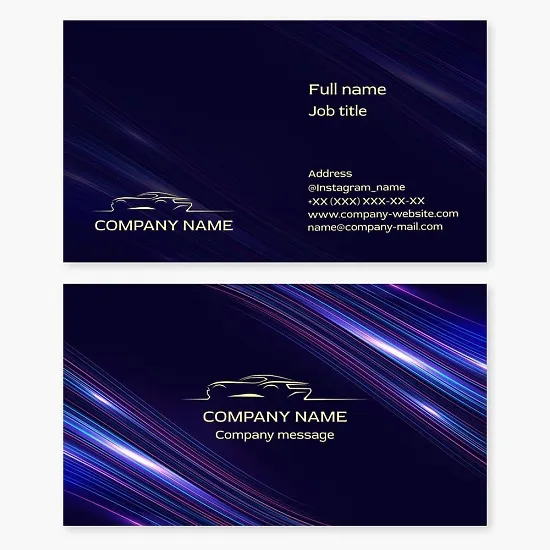 Car | Business card template