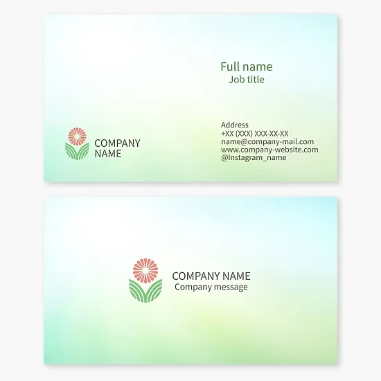 Agribusiness business card template.