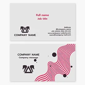 Business card template "Chess Knight, Triangle". Stud farm, horse riding, hippotherapy.