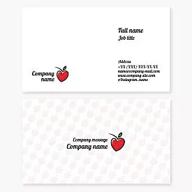 Strawberry Theme Business Card Template