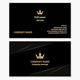 Crown Logo Business Card Template