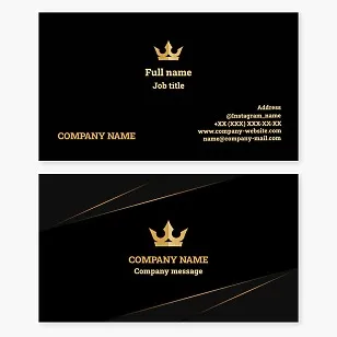 Crown Logo Business Card Template