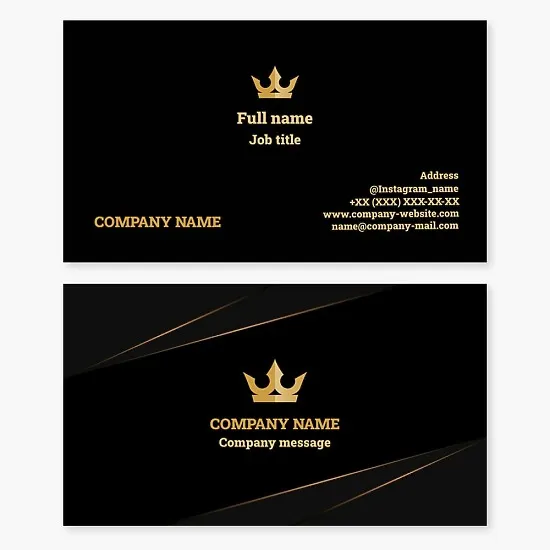 Crown Logo Business Card Template