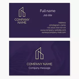 Business card template Real estate