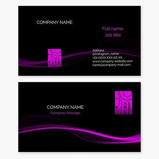 Restaurant Business Card Template