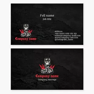 Angry Gorilla Biker Logo | Business Card Template