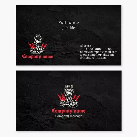 Angry Gorilla Biker Logo | Business Card Template