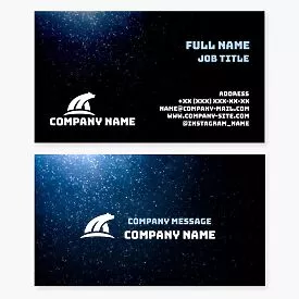 Business card template. Polar bear. Symbol of the Arctic, power, survival in extreme conditions, strength, courage, and resilience.