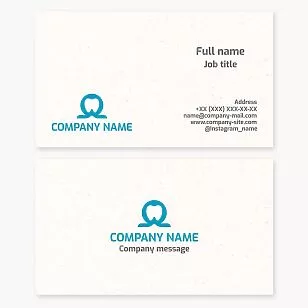 Dental Care Business Card Template