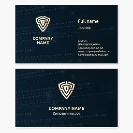 Business card template Security, Access control to premises.