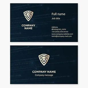 Business card template Security, Access control to premises.