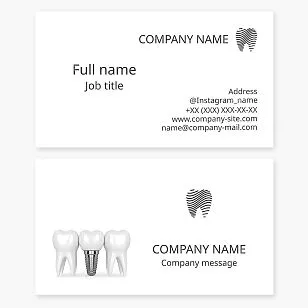 Dental Healthcare Business Card Template