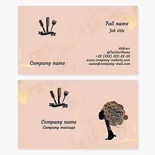 Hair Stylist Business Card Template