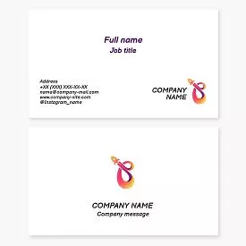 Space Rocket Ship Business Card Template