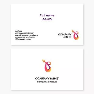 Space Rocket Ship Business Card Template