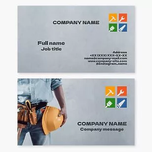 Handyman Services Business Card Template